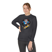 Youth Skateboarding Panda Long Sleeve Tee - Fun and Sporty Design for Active Kids