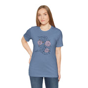 Floral Snake Unisex Jersey Tee - Vibrant Graphic T-Shirt