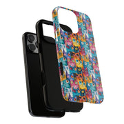 Playful Cat iPhone Case - Tough & Colorful Design