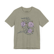 Floral Snake Unisex Jersey Tee - Stylish Graphic T-Shirt for Nature Lovers