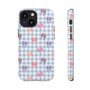 Cute Bow Pattern iPhone Case - Tough Cases for Girls & Women