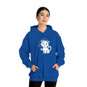 Cute Cat Music Lover Hoodie - Unisex Heavy Blend™ Sweatshirt