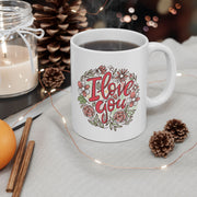 Floral Love Ceramic Mug - Perfect Gift for Coffee Lovers