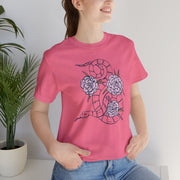 Botanical Snake Unisex Tee - Nature-Inspired Graphic Shirt