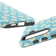 Floral Tough Samsung Galaxy Phone Case - Daisy Design for Summer Vibes
