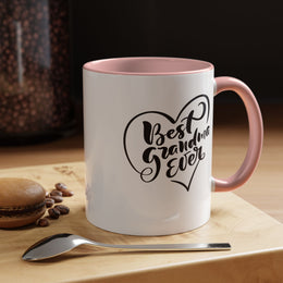 Best Grandma Ever Accent Coffee Mug - Perfect Gift for Mother's Day and Grandparent Celebrations