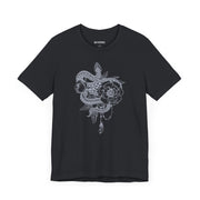 Botanical Snake Unisex Tee - Trendy Graphic T-Shirt for Nature Lovers