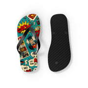 Superhero Comic Flip Flops - Fun Summer Sandals for Beach Lovers