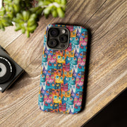 Playful Cat iPhone Case - Tough & Colorful Design