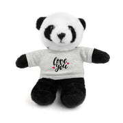 Cute Stuffed Animal with 'Love You' Tee - Perfect Gift for Kids and Beloved Ones