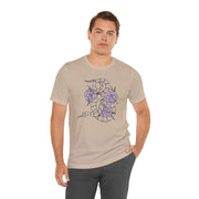 Botanical Snake Unisex Jersey Tee - Stylish Floral Design for Nature Lovers