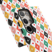 Colorful Hearts Samsung Galaxy Phone Case - Stylish Tough Cases for Everyday Protection