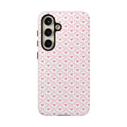 Stylish Samsung Galaxy Phone Case with Pink Ribbon Design