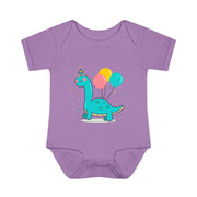 Cute Dinosaur Birthday Bodysuit for Infants - Fun Baby Clothes with Balloons