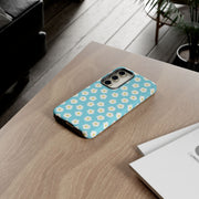 Floral Tough Samsung Galaxy Phone Case - Daisy Design for Summer Vibes