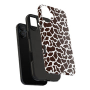 Giraffe Print Tough Phone Case - Stylish & Durable Protection for Animal Lovers