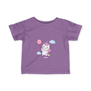 Cute Unicorn Infant Tee with Balloon - Perfect Gift for Birthdays and Celebrations