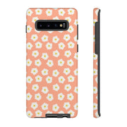 Daisy Pattern Tough Samsung Galaxy Phone Case - Floral Design for Stylish Protection