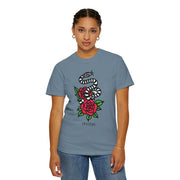 Devotree Snake & Roses Unisex Garment-Dyed T-Shirt
