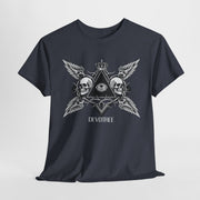 Devotree Skull Wings Unisex Heavy Cotton Tee - Edgy Graphic T-Shirt for Alternative Lifestyle