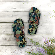 Tropical Paradise Flip Flops - Comfortable Summer Sandals for Beach Days