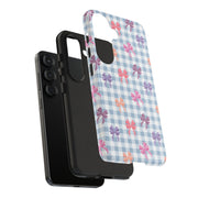 Cute Bow Pattern Tough Samsung Galaxy Phone Case - Stylish Protective Cover for Everyday Use
