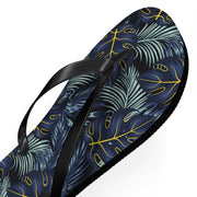 Tropical Leaf Flip Flops | Summer Beach Sandals for Vacation