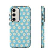 Floral Tough Samsung Galaxy Phone Case - Daisy Design for Summer Vibes