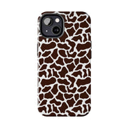 Giraffe Print Tough Phone Case - Stylish & Durable Protection for Animal Lovers