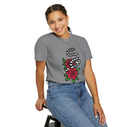 Devotree Snake & Roses Unisex Garment-Dyed T-Shirt