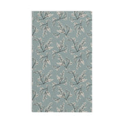 Floral Pattern Hand Towel - Soft Green Blossom Design for Kitchen & Bath