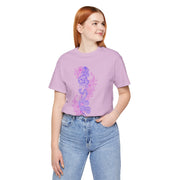 Bohemian Floral Snake Unisex Tee - Soft Pastel Color Shirt for Nature Lovers