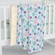 Cozy Floral Sherpa Fleece Blanket - Perfect for Snuggling on Chilly Nights