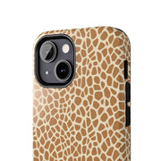 Giraffe Print Tough Phone Case for Animal Lovers