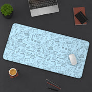 Inspirational Business Desk Mat - Idea, Profit & Growth Design
