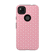 Pink Heart Pattern Tough Google Pixel Phone Case - Cute and Durable Protection