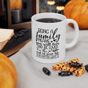 Inspiring Family Quote Ceramic Mug - Perfect Gift for Loved Ones