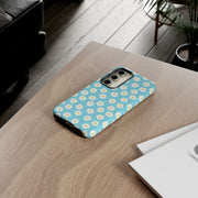 Floral Tough Samsung Galaxy Phone Case - Daisy Design for Summer Vibes