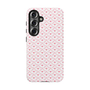 Stylish Samsung Galaxy Phone Case with Pink Ribbon Design