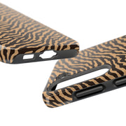 Wild Tiger Print Tough Phone Case – Durable Protection for Adventurers