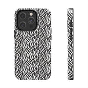 Zebra Print Tough Phone Case - Durable Protection for Style and Function