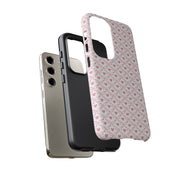 Stylish Samsung Galaxy Phone Case with Pink Ribbon Design