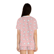 Cozy Cat-Themed Women's Short Pajama Set - Perfect for Relaxing Nights