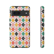 Colorful Diamond Pattern Google Pixel Phone Case - Tough Cases