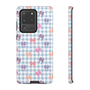 Cute Bow Pattern Tough Samsung Galaxy Phone Case - Stylish Protective Cover for Everyday Use