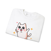 Cute Cat Graphic Unisex Crewneck Sweatshirt - DEVOTREE