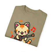 Cute Cat Guitar Unisex T-Shirt | Fun & Playful Design for Music Lovers