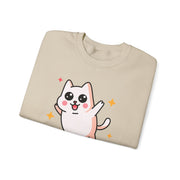 Cute Cat Graphic Unisex Crewneck Sweatshirt - DEVOTREE