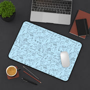 Inspirational Business Desk Mat - Idea, Profit & Growth Design