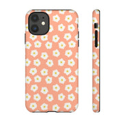 Floral Tough Phone Case with Daisy Design